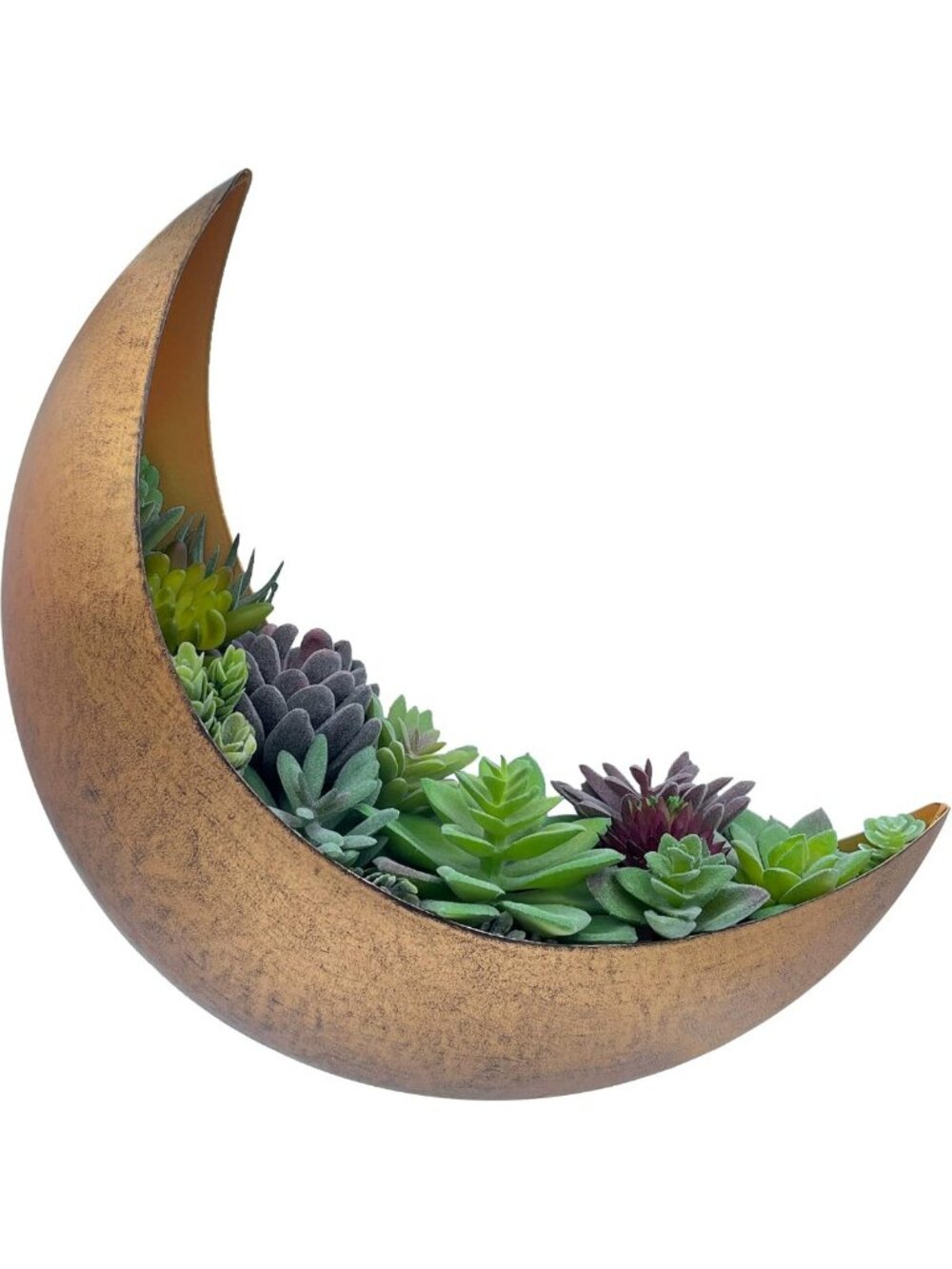 Hanging Moon Wall Planter - Boho Chic Decor for Indoor & Outdoor Plants, Unique